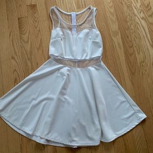White Mesh Girl’s Dress